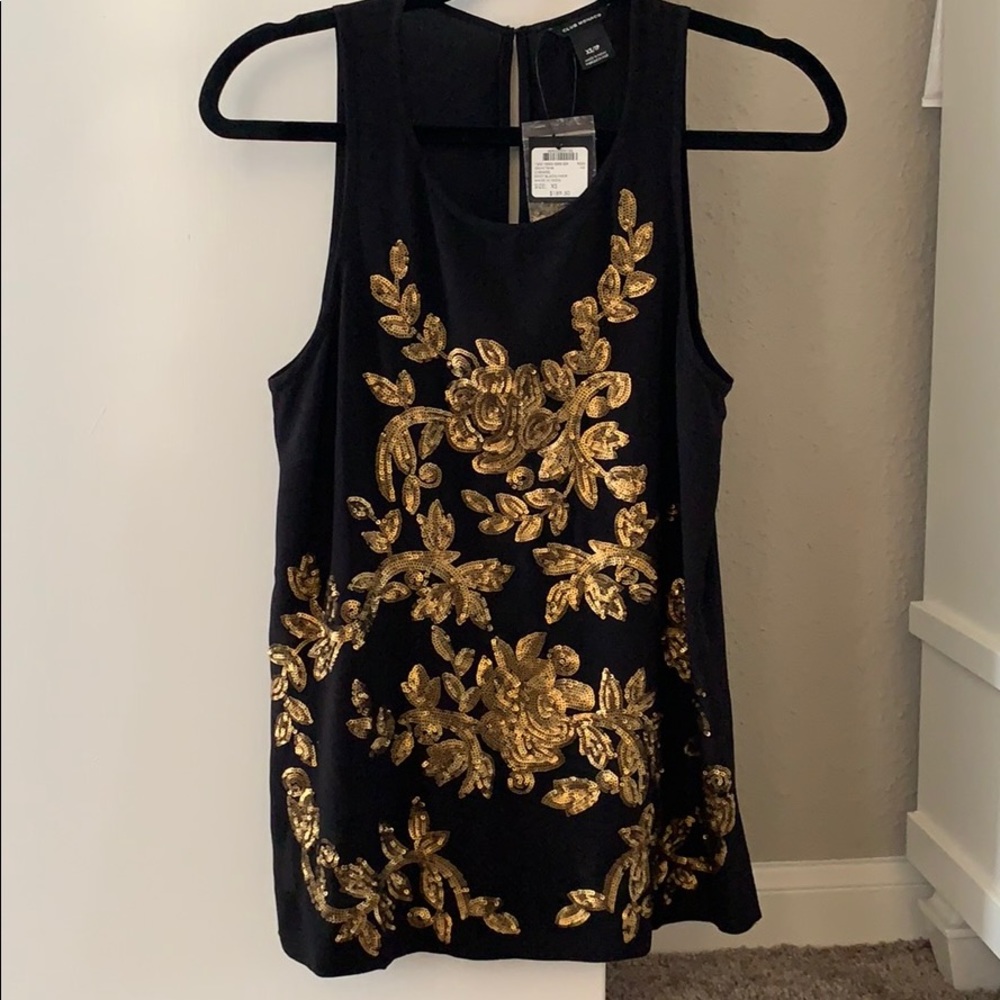 Club Monaco silk tank top